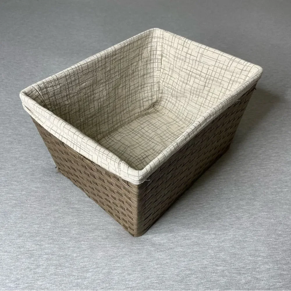Target Paper Rope Large Storage Basket with Liner & Handles